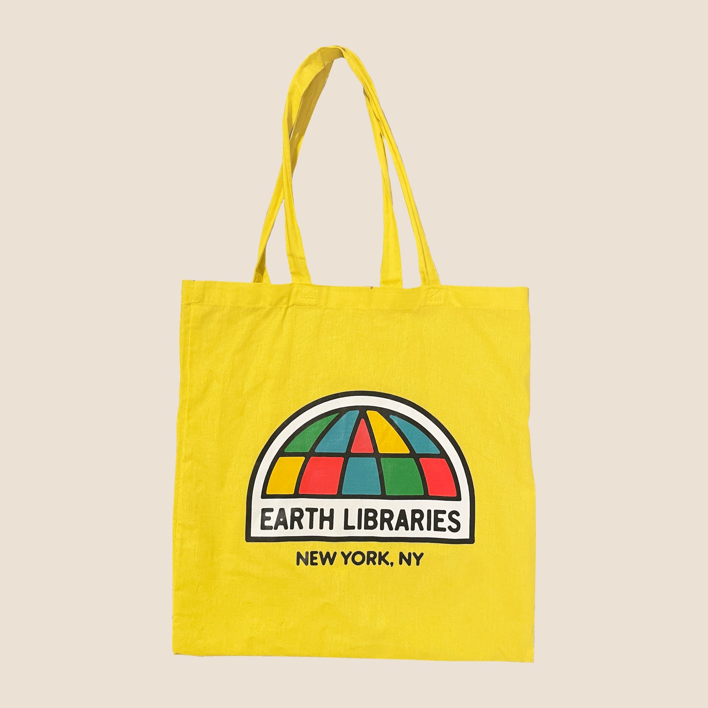 Earth Libraries Logo Tote