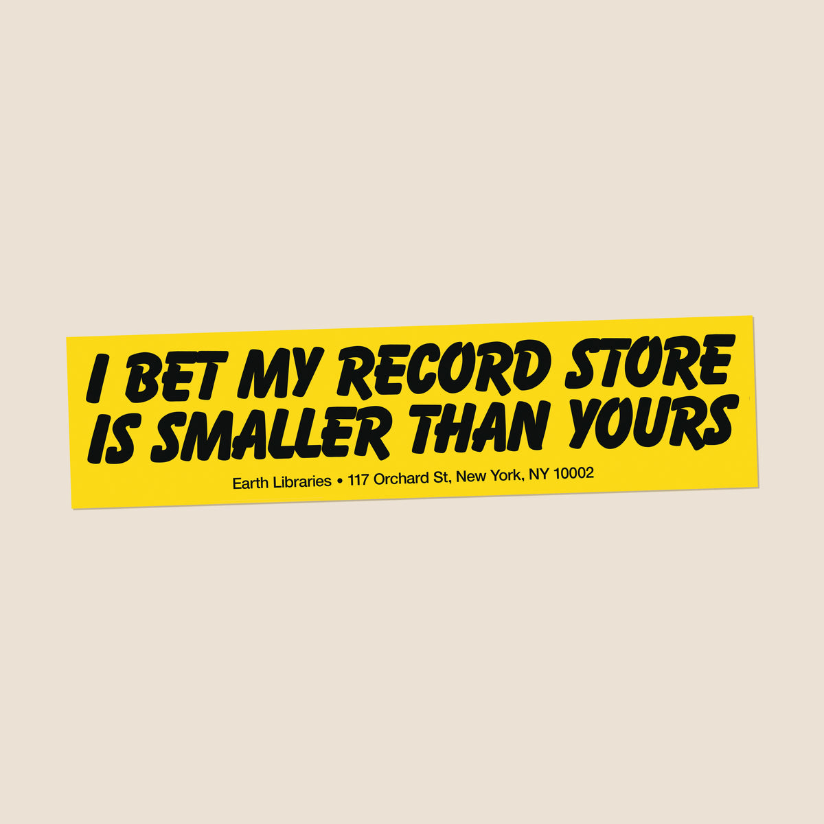 Record Store Bumper Sticker