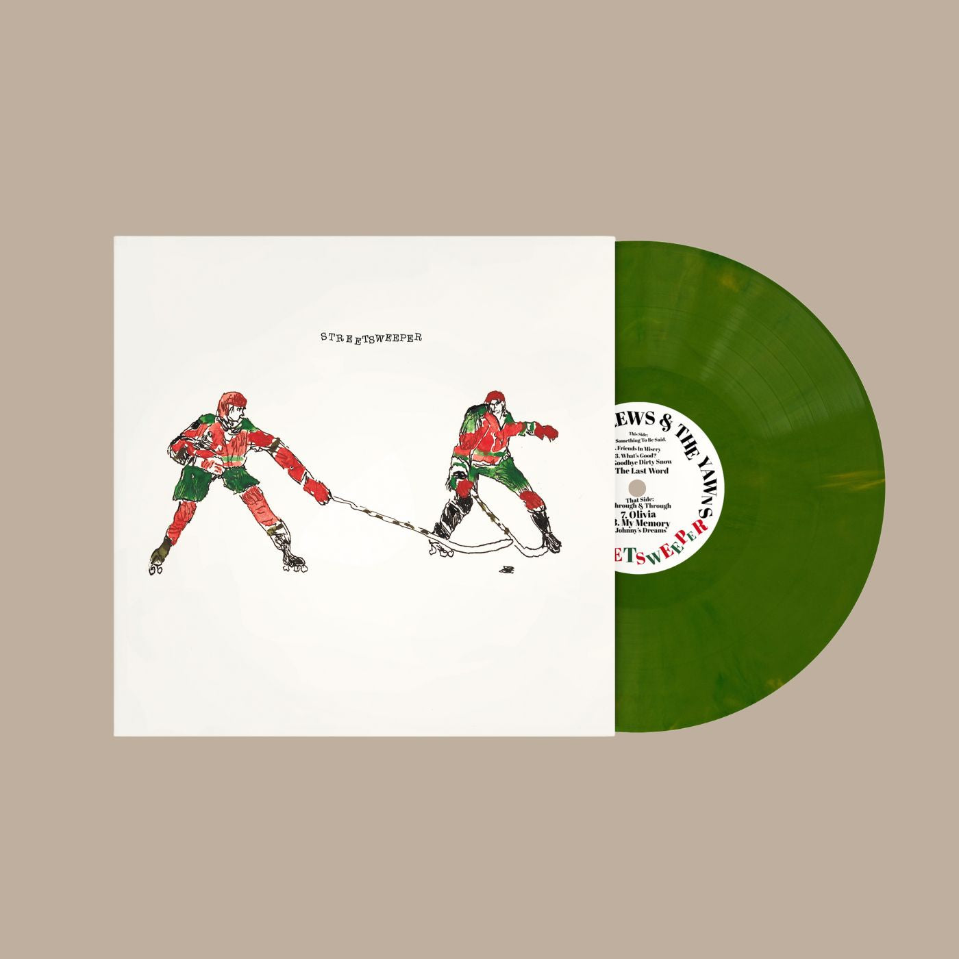 John Andrews & The Yawns - STREETSWEEPER - Park Bench Green Recycled Vinyl