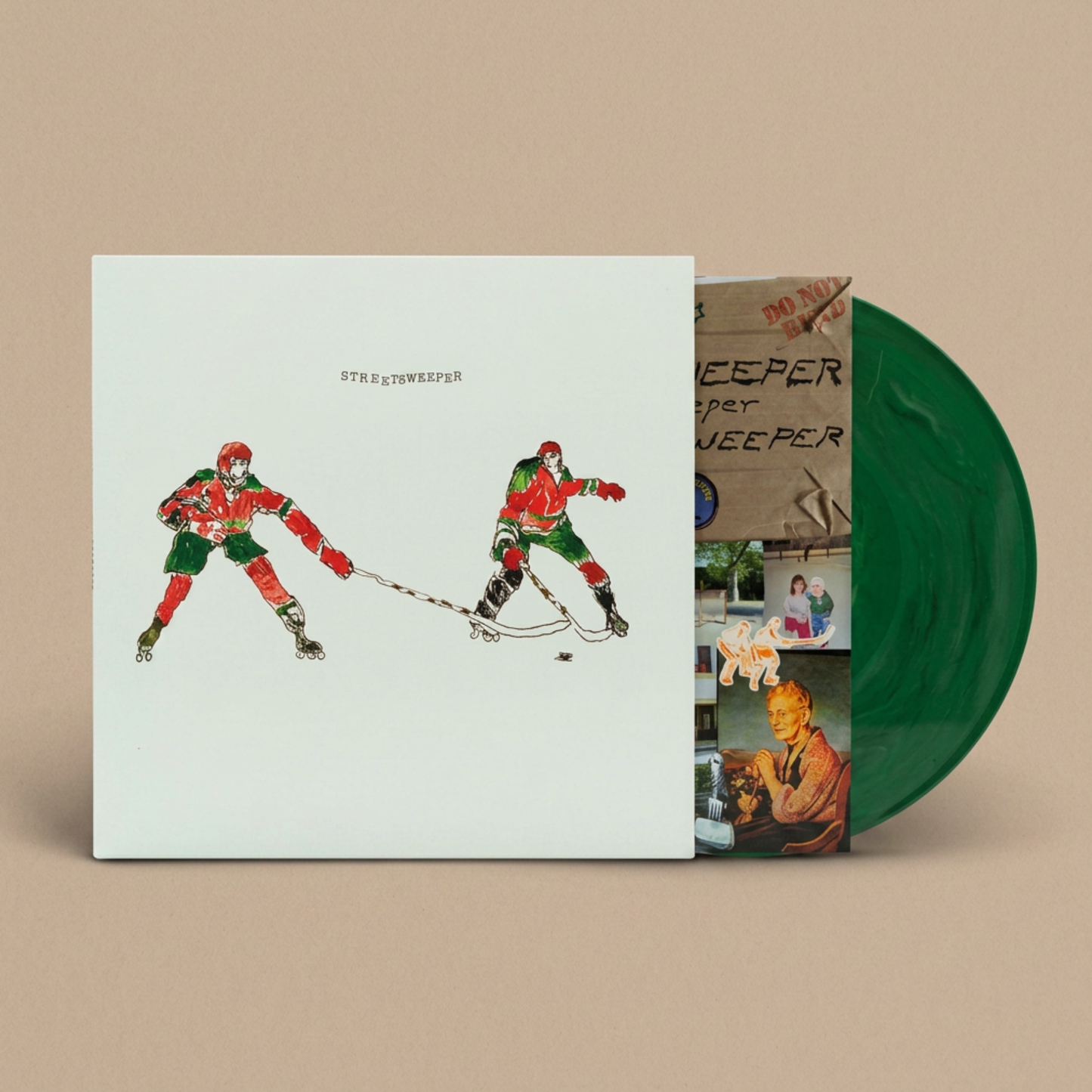 John Andrews & The Yawns - STREETSWEEPER - Park Bench Green Recycled Vinyl