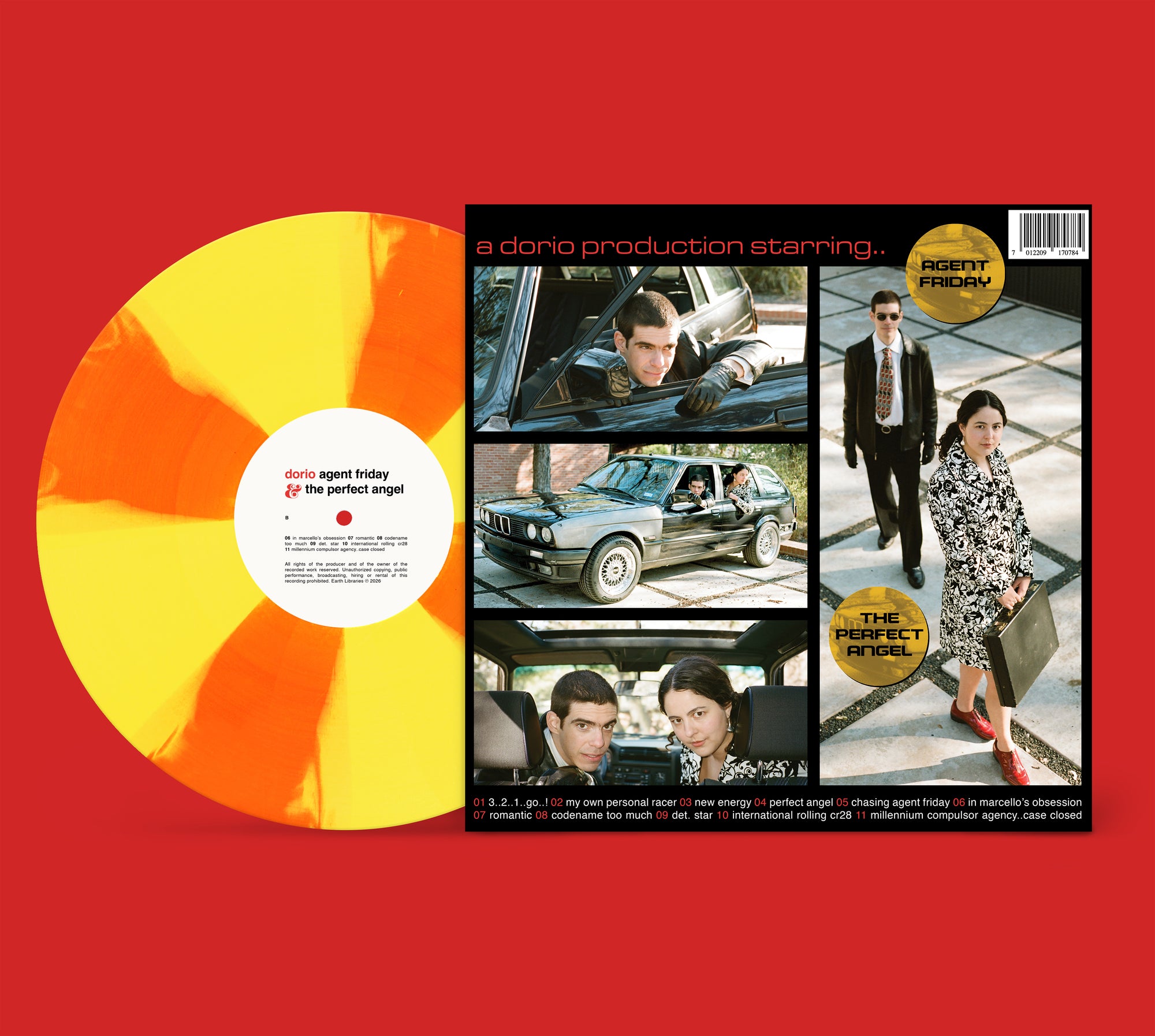 PRE-ORDER Dorio - Agent Friday & the Perfect Angel - Angel Sunburst Vinyl
