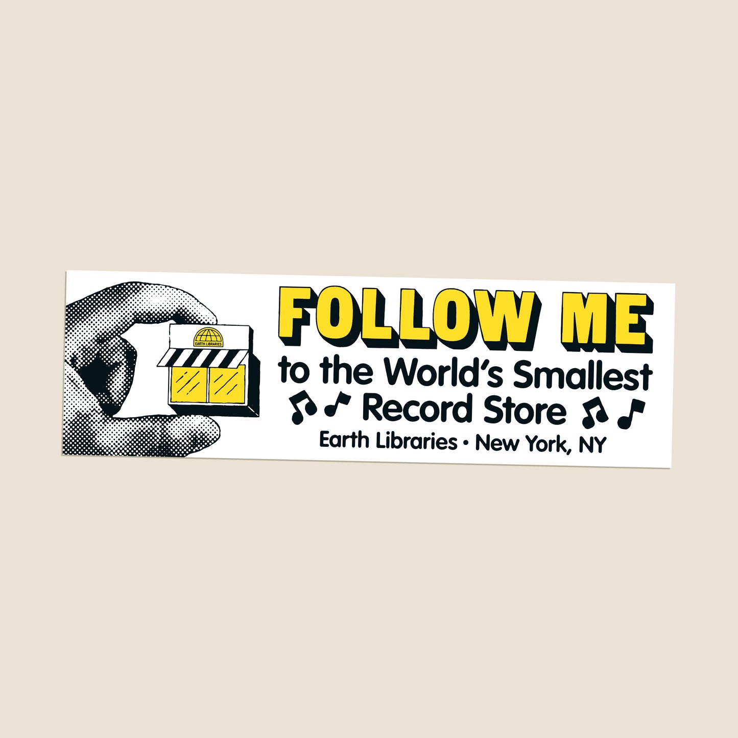 Follow Me Bumper Sticker
