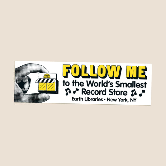 Follow Me Bumper Sticker