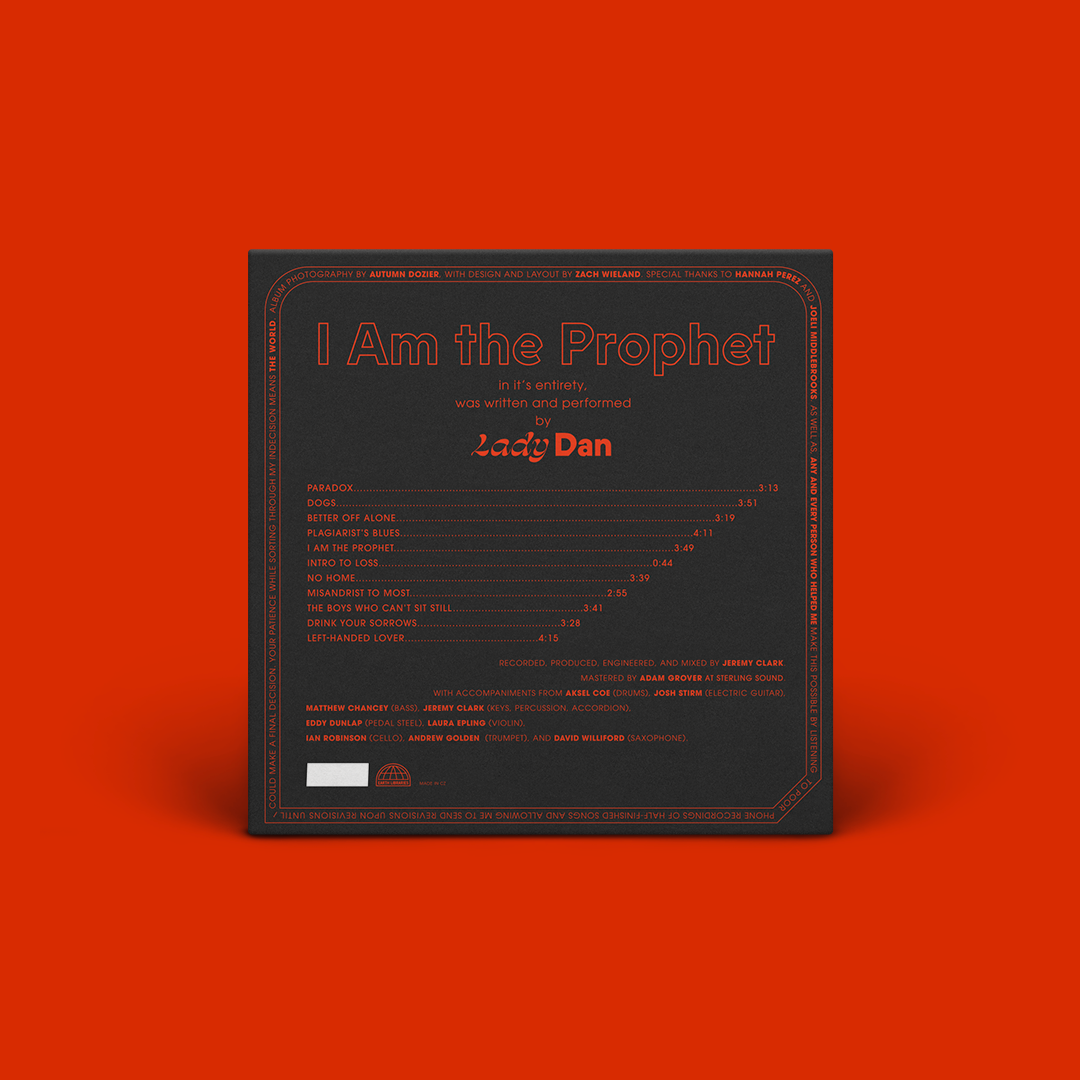 Lady Dan - I Am The Prophet - Wine Spill Red On Clear Vinyl