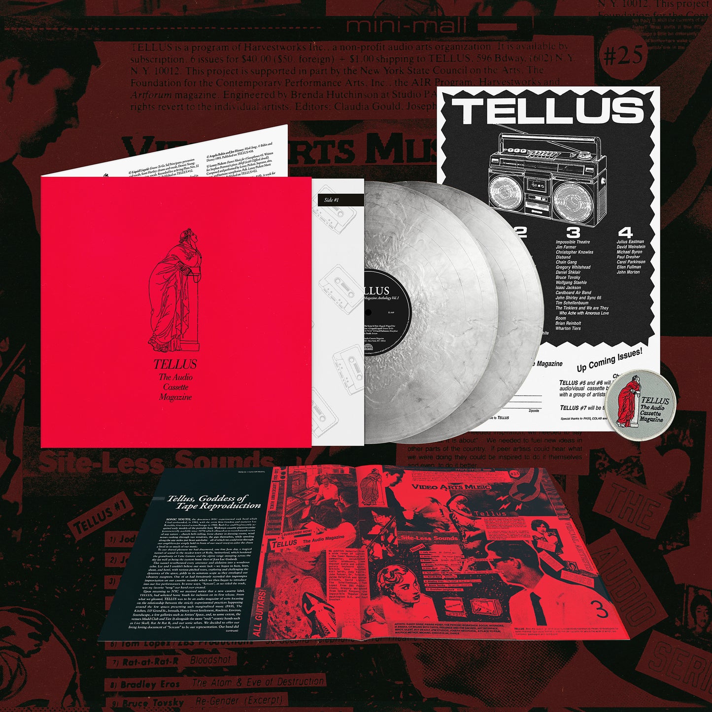 TELLUS: The Audio Cassette Magazine Anthology, Vol. 1 — 2XLP - Gatefold, Insert, Poster, Patch